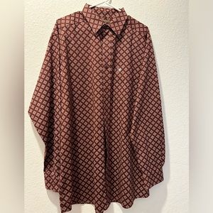 Cowboy shirt Ariat brand color dark red  size XL.